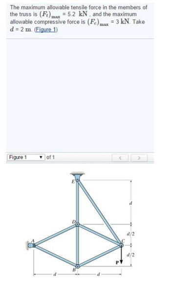 Answered: The Maximum Allowable Tensile Force In… | Bartleby