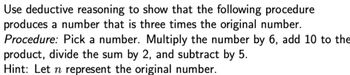 Answered: Use Deductive Reasoning To Show That… | Bartleby