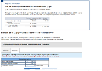 Answered: Complete This Question By Entering Your… | Bartleby