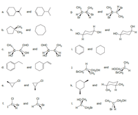 COH
CH
CH3
CH3
HBr
a.
and
g.
and
Br
H.
Br
CH3
CH3
and
"CH3
OH
h.
and
H.
Но
HO.
но
CH
CH3
CHO
OHC
с.
and
and
H.
H
and
j.
ČuCH2OH
CH
and
HOCHC
BRCH2
H.
BRCH
and
and
H-
CH, H
CI
CI
HỌ CH,
I.
CH
CH2OH
f.
.CBr
and
CuBr
H
and
H.
H
CH2Br
Br H
