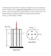 Answered A reinforced concrete column 300 mm in bartleby