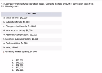 Answered: 14.A company manufactures basketball… | bartleby