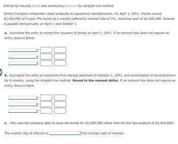 Answered: Smiley Company wholesales repair… | bartleby