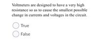 Answered: Voltmeters Are Designed To Have A Very… | Bartleby