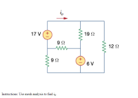 Answered: Instructions: Use Mesh Analysis To Find… | Bartleby