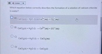 Answered: Which equation below correctly… | bartleby