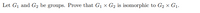 Let G1 and G2 be groups. Prove that G1 × G2 is isomorphic to G2 × G1.
