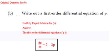 Answered: (b) Write Out A First-order… | Bartleby