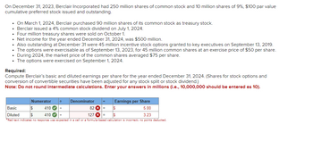 Answered: On December 31, 2023, Berclair… | bartleby