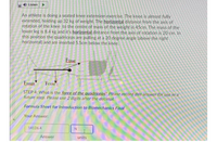 Listen
An athlete is doing a seated knee extension exercise. The knee is almost fully
extended, holding up 32 kg of weight. The horizontal distance from the axis of
rotation of the knee to the centre of mass of the weight is 45cm. The mass of the
lower leg is 8.4 kg and it's horizontal distance from the axis of rotation is 20 cm. In
this position the quadriceps are pulling at a 20 degree angle (above the right
horizontal) and are inserted 5.5cm below the knee.
Found
Fweight
FeoM
STEP 4: What is the force of the quadriceps? Please record this answer for use in a
future step. Please use 2 digits after the decimal.
Formula Sheet for Introduction to Biomechanics Final
Your Answer:
14126.4
Answer
units
