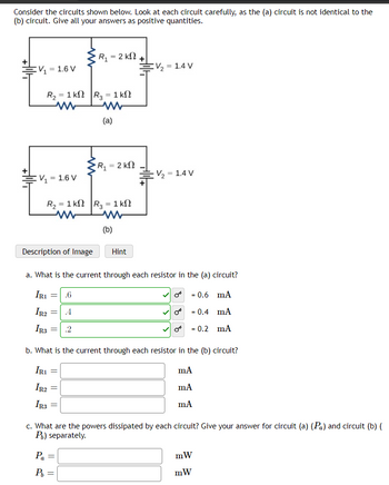 Answered: Consider The Circuits Shown Below. Look… | Bartleby