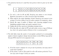 Answered: 2. The table below shows the number of… | bartleby