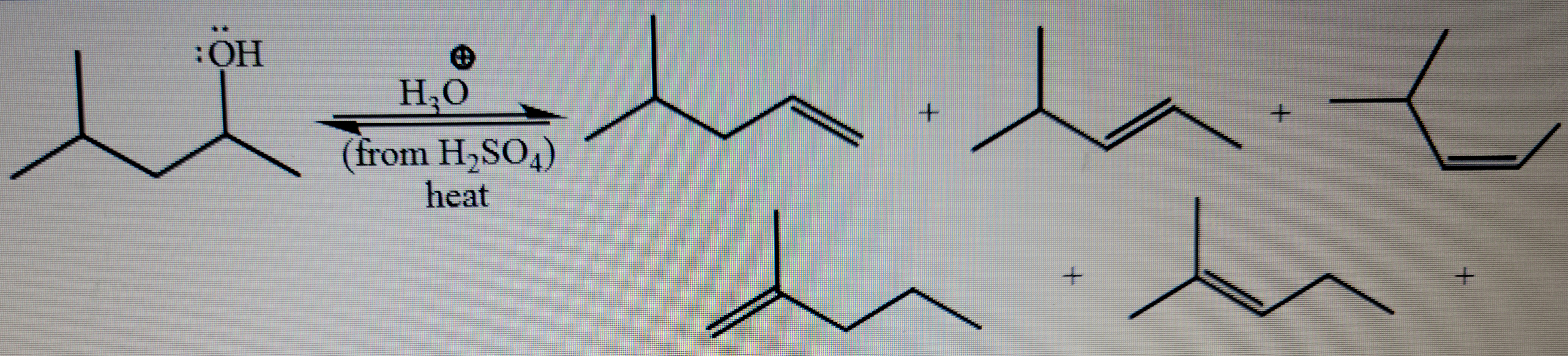 :OH
H,O
(from H,SO4)
2
heat
+.
