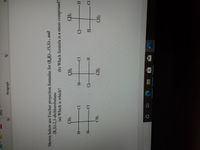 **Transcription for Educational Website:**

**Title: Understanding Fischer Projections of Dichlorobutane**

**Description:**

Shown below are Fischer projection formulas for (R,R)-, (S,S)-, and (R,S)-2,3-dichlorobutane.

**Questions:**
- (a) Which is which?
- (b) Which formula is a meso compound?

**Diagrams:**

1. **First Diagram:**
   - The top horizontal line represents a CH₃ group on the left and an H atom on the right.
   - Below this, the central vertical line represents the carbon backbone. On the left, there's a Cl atom, and on the right, an H atom is attached.
   - The bottom horizontal line represents a Cl atom on the left and a CH₃ group on the right.

2. **Second Diagram:**
   - The top horizontal line starts with a Cl atom on the left and an H atom on the right.
   - Below, there is a central carbon backbone with an H atom on the left and a Cl atom on the right.
   - The bottom horizontal line shows a CH₃ group on both the left and the right.

**Exploration Points:**
- Identify the stereochemistry (R,R), (S,S), or (R,S) for each Fischer projection.
- Determine which formula represents a meso compound, which is a compound with stereocenters but is achiral due to an internal plane of symmetry.