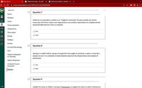 w Quiz: Quiz 2
W Political Sociology - Sec 001
x G Grievances (political, economic x +
+ → C A canvas.wayne.edu/courses/159831/quizzes/395359/take
西 ☆
* O : :
Winter 2022
D Question 7
Home
Modules
Anderson conceptualizes a nation as an "imagined community" because symbols are shared
Zoom
vicariously with fellow nations over long distances and produce expectations of complementarity
Announcements
and predictable behavior from co-nationals.
Assignments
O True
Discussions
O False
People
Syllabus
(?
Grades
D
Question 8
Echo360 Recordings
Files
Ideology is a belief held by a group of people that they ought to constitute a nation, or that they
Student Evaluation
of Teaching
already are one. It is a doctrine of social solidarity based on the characteristics and symbols of
nationhood.
Library Resources
Unicheck Course
O True
Extension
O False
Quizzes
D
Question 9
Cybelle Fox draws on Weber's concept of bureaucracy to explain the extent to which individual or
