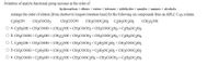 Polarities of analyte functional group increase in the order of
hydrocarbon < ethers < esters < ketones < aldehydes < amides < amines < alcohols
Arrange the order of elution [from shortest to longest retention time] for the following six compounds from an HPLC C18 column.
C2H5OH
CH3COCH3
CH3COOH
CH3COOC2H5 C2H50C2H5
(СН3)2NH
O A. C2H5OH < CH3COOH < (CH3)2NH < CH3COCH3 < CH3COOC2H5 <C2H50C2H5
O B. CH3COOH <C2H5OH < (CH3)2NH < CH3COCH3 < CH3COOC2H5 <C2H50C2H5
O C. C2H5OH < CH3COOH < (CH3)2NH < CH3COCH3 < C2H50C2H5 < CH3COC2H5
O D. CH3COOH <C2H5OH < (CH3)2NH < CH3COCH3 < C2H50C2H5 < CH3COOC2H5
O E. CH3COOH <C2H5OH < (CH3)2NH < CH3COOC2H5 < CH3COCH3 <C2H50C2H5
