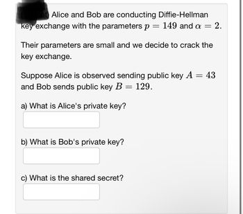 Answered: Nt) Alice And Bob Are Conducting… | Bartleby