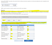 1-a. Determine the effect of 2019 errors on retained earnings at January 1, 2021, before any adjustments. (Ignore income taxes.)
