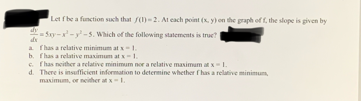 Answered Let F Be A Function Such That F 1 Bartleby