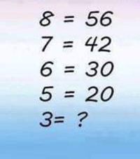 Answered: 8 = 56 7 = 42 6 = 30 5 = 20 %3D %3D %3D… | bartleby