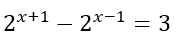 2*+1 – 2*-1 = 3
