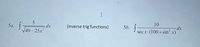 10
5b.
2.
(inverse trig functions)
sec x (100+sin²x)
5а.
T49-25x
