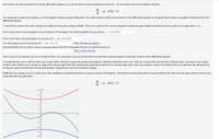 Even before you learn techniques for solving differential equations, you may be able to analyze equations qualitatively . As an example, look at the nonlinear equation
dy
(y – 4)°(y + 5)
dt
You are going to analyze the solutions, y, of this equation without actually finding them. You will be asked to sketch three solutions of the differential equation on the graph below based on qualitative information from the
differential equation.
In what follows, picture the t-axis running horizontally and the y axis running vertically. There is no scale on the t axis but imagine it is large enough to display the behavior of the solutions as t approaches +oo.
a) For what values of y is the graph of y as a function of t increasing? Use interval notation for your answer.
(-5,4)U(4,INF)
b) For what values of y is the graph of y concave up? (-INF,-5)U(4,INF)
For what values of y is it concave down? (-INF,-4)U(-2,4)
(Help with interval notation.)
What information do you need to answer a question about concavity? Remember that y is an implicit function of t.
[How to enter answer]
Parts c),d),e) of this question ask you to modify the blue, red, and green curves in the plot below to make them represent graphs of particular solutions of the differential equation.
To modify the blue curve, click the "blue curve" button below the plot to expose blue points and tangents. Solid blue points lie on the curve. With your mouse click and hold each solid blue point, and move it into a better
position. If the solution curve crosses an edge of the viewing region then the corresponting solid point should be very near the edge, left or right, top or bottom. Improve the shape of the curve between the solid points by
moving the open points that lie on the dashed tangents. Experiment to see how the shape changes.
Modify the red or green curve in a similar way, after clicking the corresponding button to expose its points and tangents. I recommend moving solid points into good positions first, then move the open points to improve the
shape between the solid points.
dy
(y – 4)°(y + 5).
dt
10
y
8
4
2
-6 -
-8
-10-
