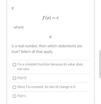 Answered: If Where F(x) = C Is A Real Number,… | Bartleby