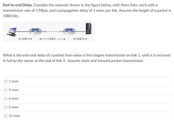 Answered: End-to-end Delay. Consider The Network… | Bartleby