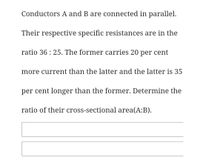 Answered: Conductors A And B Are Connected In… | Bartleby