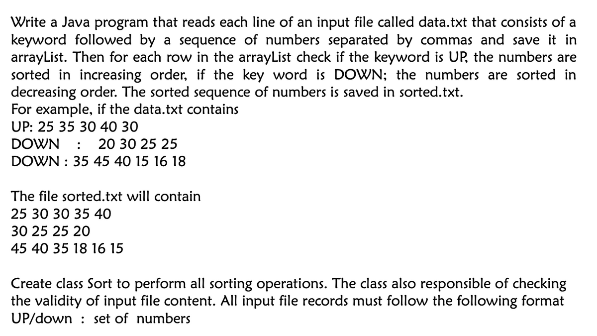 File Operation. Write a Java program to write data to…