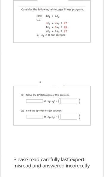 Answered: Consider The Following All-integer… | Bartleby