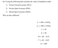 Answered QI Using the following data calculate bartleby