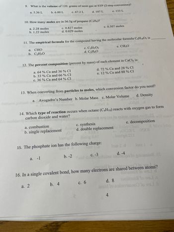 Answered: 9. What Is The Volume Of 120. Grams Of… 