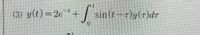 (3) y(t)=2e+
