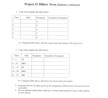 Answered: 2 3 4 5 1. Copy and complete the table… | bartleby