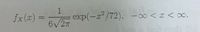 fx(x) :
exp(-a/72),
6/27
-0 <x <∞0.
%3D
