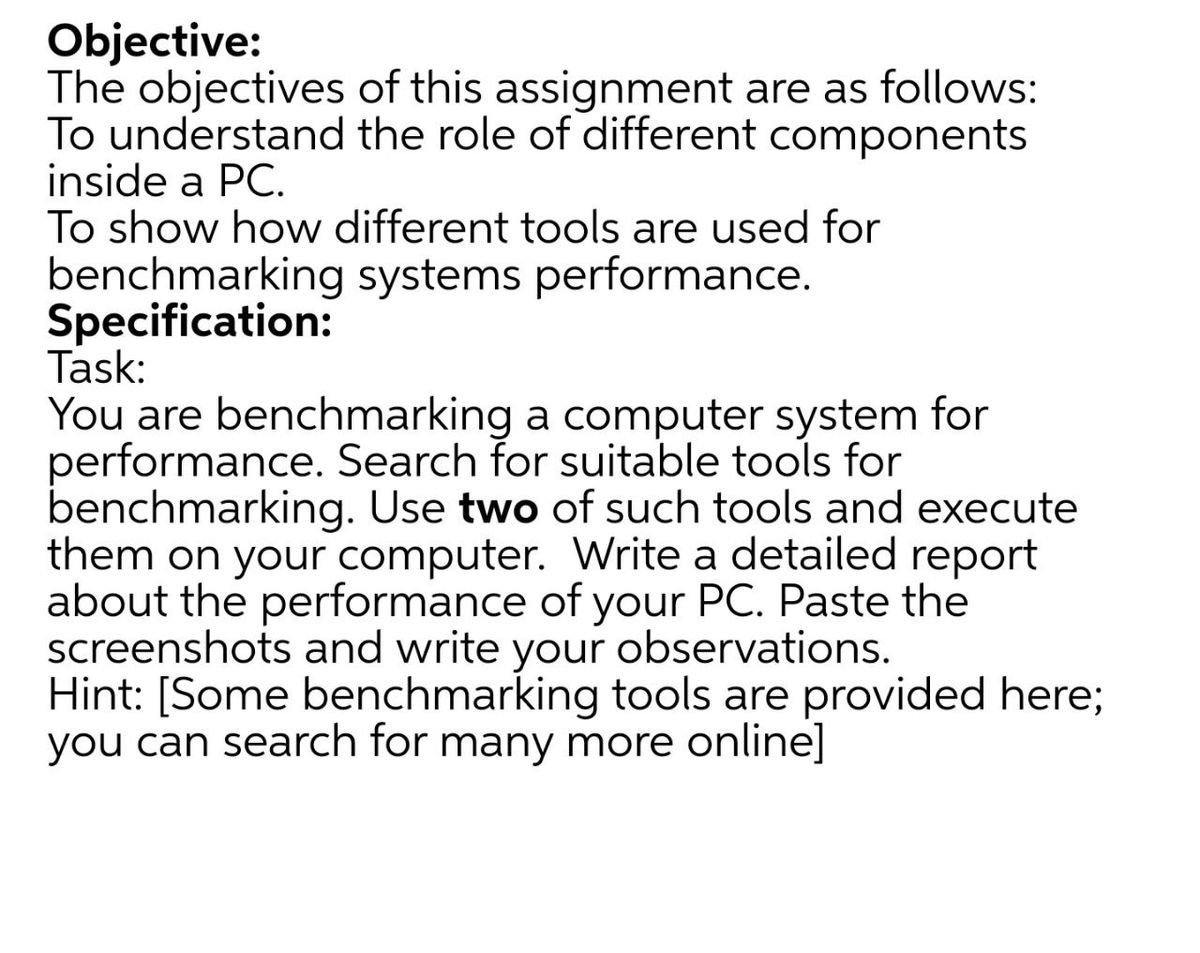 Solved Ubjectives! The main objective of this assignment is