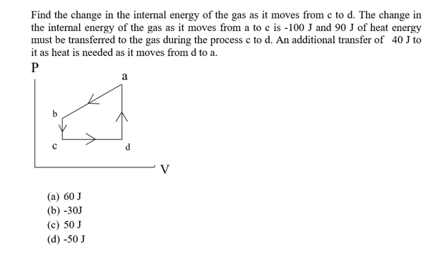 Answered: Find The Change In The Internal Energy… | Bartleby