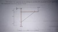 Dctcrminc the cxtcrnal forces acting on mcmber BG at points B, C, F and G of
the composite structure shown below.
60 kN
OF
E
3 m
od
dgo o noleatm
1 m
1 m
4 m
1 m
