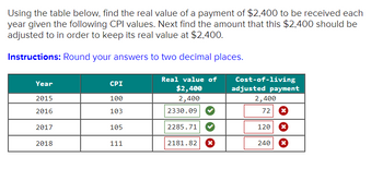 Answered: Using The Table Below, Find The Real… | Bartleby