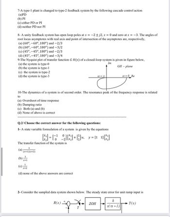 Answered: 7-A type-1 plant is changed to type-2… | bartleby