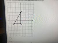 graph below, which of the answer choices is closest to the actual distance between point A and point C?
A
B
O 33
V65
65
V33
0 0 0 0
