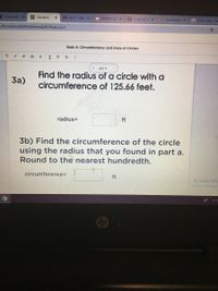 Answered: Find the radius of a circle with a Sa)… | bartleby