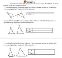 Answered: 2. Use The Sss Similarity Theorem In… 