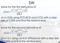 Solved 5. Find the first derivative of X-1/X (FROM FIRST