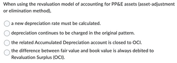 Answered: When Using The Revaluation Model Of… | Bartleby