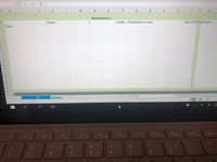 fx
H.
一
J.
K L
N.
R S
U V
W
Requirement 2:
Assets
Liability + Shareholder's equity
Type of SE Transaction
%3D
Trans
6.
10
11
12
13
14
15
16
17
18
19
20
21
22
23
24
Instructions
Problem
Answer
Home
F9
End
F10
PgUp
PrtScn
DII
F5
F6
F7
F8
F1
F2
F3
F4
C@
#3
%24
2
3
4.
5€
6
7
9-
* 00
P.
MN
