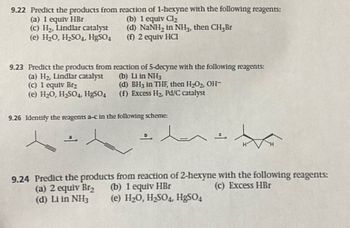 Answered: 9.22 Predict The Products From Reaction… | Bartleby