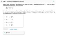 Solved 3C+4D=52C+5D=2None of these terms has a coefficient